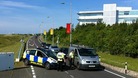 Police roadblock at Stansted airport