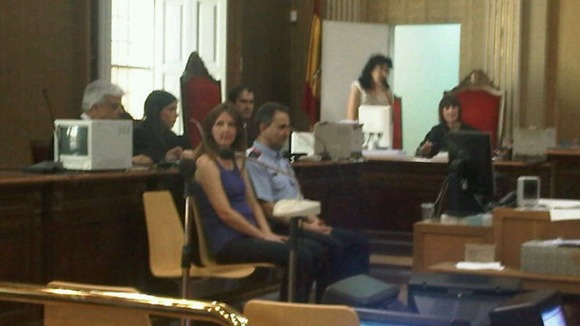 Lianne Smith in court in Northern Spain