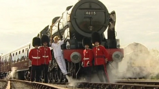 Olympic Torch at Railway Museum