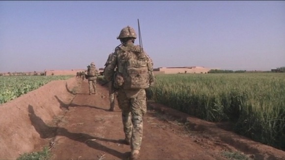 On patrol in Afghanistan