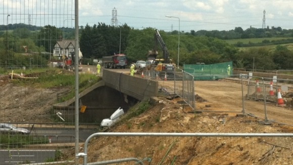 M1 bridge near Toddington