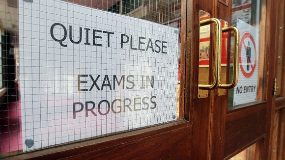 Exam room at a school in Cheltenham