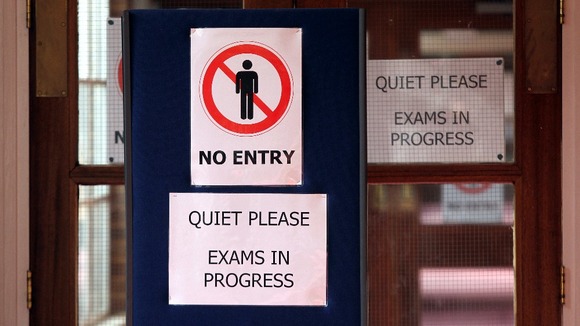 Maths exam at a school in Cheltenham