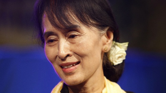 Burma's pro-democracy leader Aung San Suu Kyi