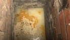 Grease clinging to pipes in a sewExample of grease pulled from a blocked drainer