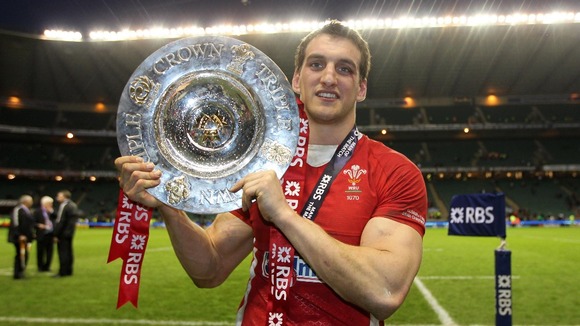 Sam Warburton with the Triple Crown
