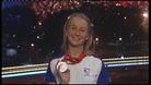 Emma Pooley with silver medal after competing at Beijing Olympics, 2008