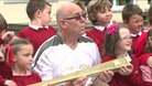 Richard Dean and pupils