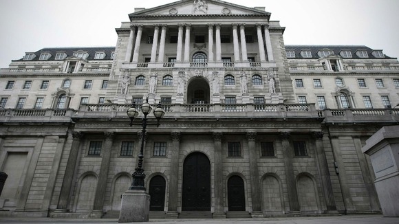 The Bank of England in the City of London