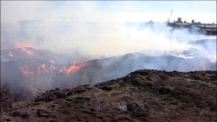 Recycle plant burns on Teesside