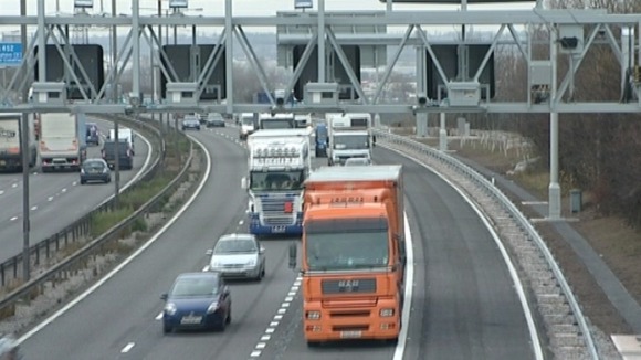 Example of a Managed Motorway between junctions 4 and 5 oi the M6
