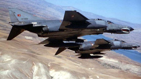 Turkish military F4 jets.
