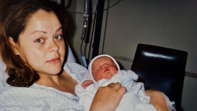 Charlotte Fitzmaurice with baby Nancy