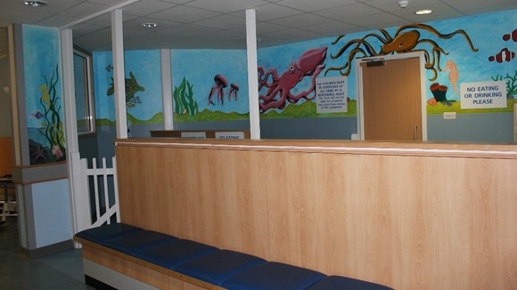 New waiting area in Maidstone Hospital