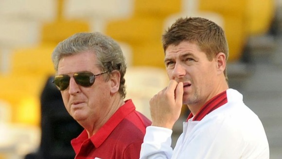 Steven Gerrard and Roy Hodgson