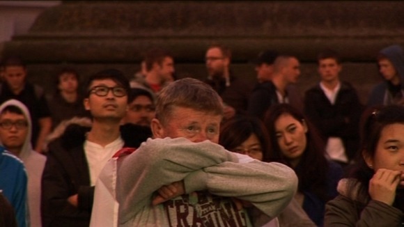 Fan covers face