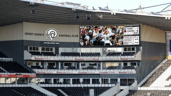 What the screen could look like inside Pride Park