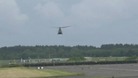 helicopter landing at Pembrey airport