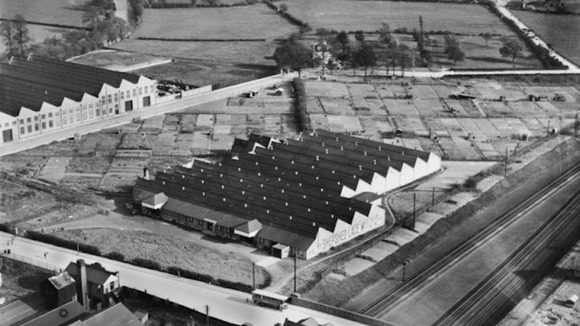 Shepshed Lace Company Works, Loughborough. April 1928.