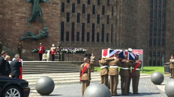 Funeral for Corporal Michael John Thacker underway