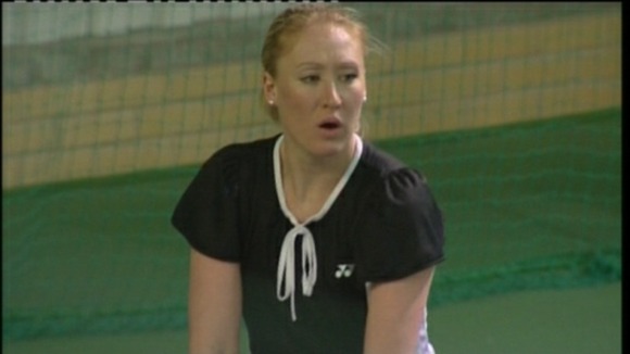 Elena Baltacha training at Ipswich Sports Club