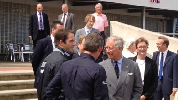 Ben Ainslie meets Prince Charles