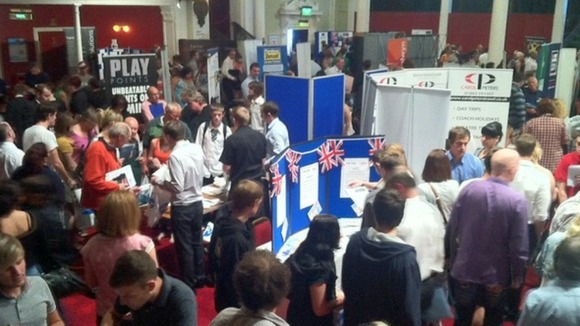 Jobseekers at Thanet MPs jobs fair