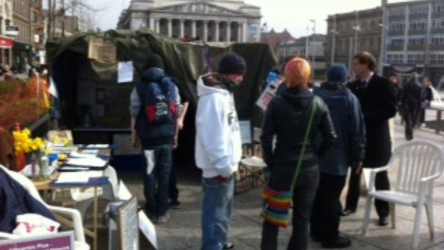 Occupy Nottingham campsite
