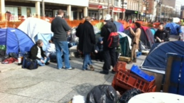 Occupy Nottingham campsite
