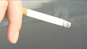 Smoking cigarette