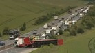 overturned lorry