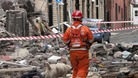 The scene of an explosion on Buckley Street, Oldham