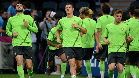 Cristiano Ronaldo and Portugal training