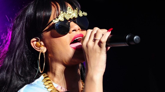 Rihanna performs at the Radio 1 Hackney Weekend at Victoria Park, Hackney, London.