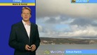 Simon Parkin in front of weather photo