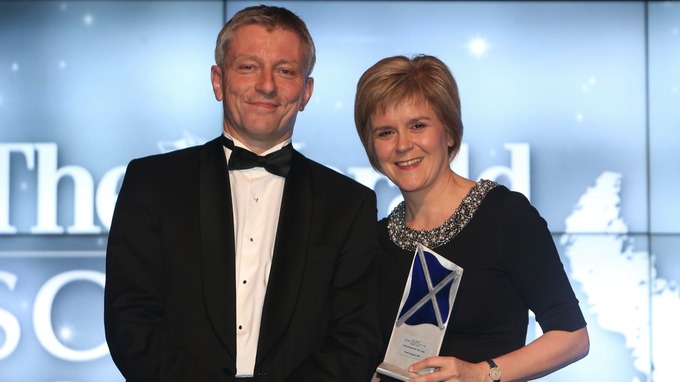 At the Herald Politician awards Nicola Sturgeon won 'Politician of the Year' and 'e-politician of the year'.