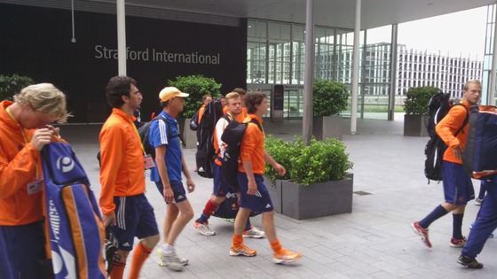 Dutch Hockey Team Arrive at Olympic Park