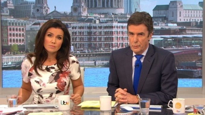 Susanna alongside John Stapleton on Good Morning Britain.