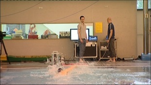 Swimmer underwater at Southampton University