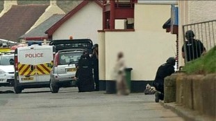 Armed police on Saltburn seafront