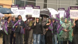 Health workers are protesting