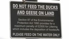 Warning signs in Ely