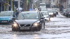 Drivers struggle through flood water in Kendal