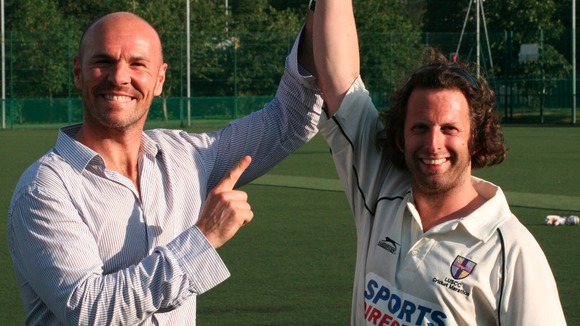 Chris Hughes, the organiser with Paul Nixon (former England Wicketkeeper)