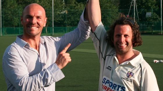 Chris Hughes, the organiser with Paul Nixon (former England Wicketkeeper)