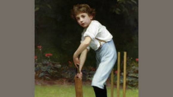 Boy with cricket bat