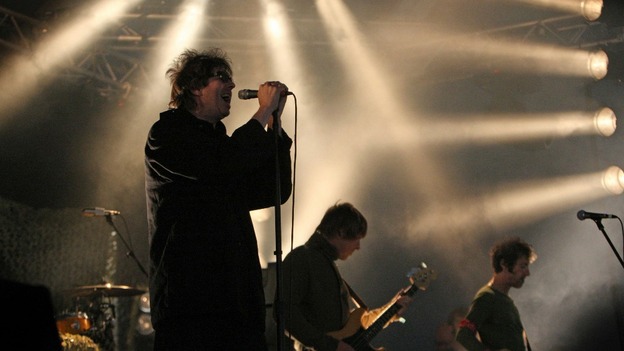 Echo And The Bunnymen perform on the Word Arena Stage at The Lattitude Festival in Suffolk.