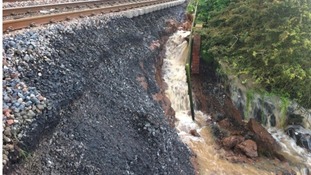 Landslip at Spittal, south of Berwick-upon-Tweed