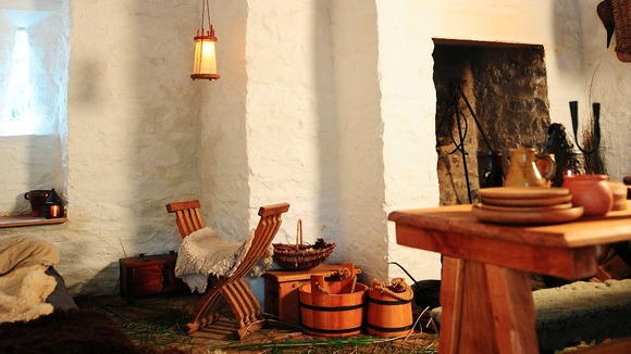 Interior of Tudor trader's house