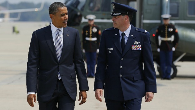 US President Barack Obama leaves Washington to visit the fire disaster area in Colorado Springs
